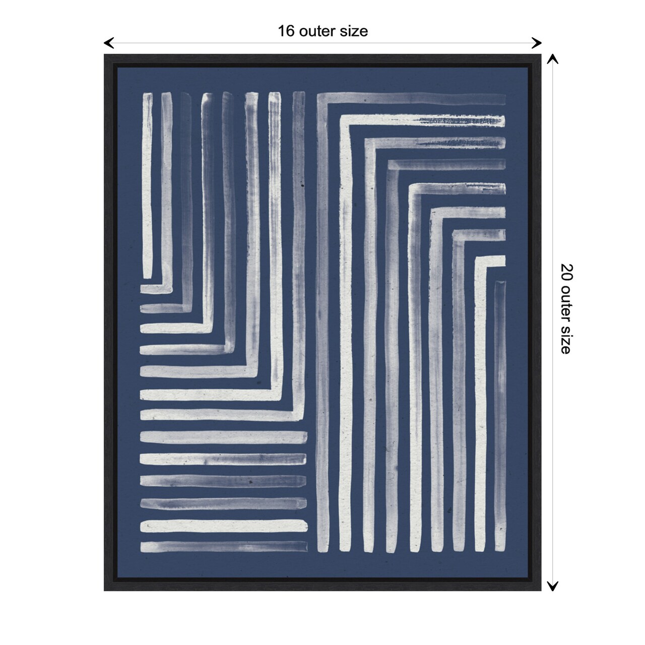Blue Sunset III by Laura Marshall Canvas Wall Art Print Framed